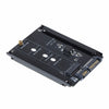 Caja metálica CYB + M Socket 2 M.2 NGFF (SATA) SSD a 2.5 Adaptador SATA para disco duro de estado sólido 2230/2242/2260 / 2280mm M2 NGFF SSD