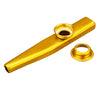 Instrumento de acompañamiento para niños Kazoo de metal de 10 piezas (dorado)