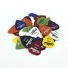 Alice 50 PCS ABS púas de guitarra eléctrica, entrega de color aleatorio, superficie: mate, tamaño: 0,58 mm, 0,71 mm, mezcla de 0,81 mm