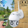 OU-A1IN Control PTZ Cámara domo inteligente WiFi infrarroja con rotación de 355 grados, monitor de intercomunicación por voz bidireccional (enchufe de EE. UU.)