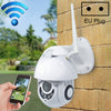OU-A1IN Control PTZ Cámara domo inteligente WiFi infrarroja con rotación de 355 grados, monitor de intercomunicación por voz bidireccional (enchufe de la UE)