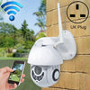 OU-A1IN Control PTZ Cámara domo inteligente WiFi infrarroja con rotación de 355 grados, monitor de intercomunicación de voz bidireccional (enchufe del Reino Unido)
