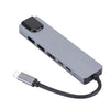 Estación de acoplamiento 6 en 1 USB3.1 Type-C a HDMI + RJ45 para la estación de acoplamiento Nintendo Type-C