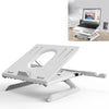 Soporte de aumento de monitor plegable multifuncional para portátil, color: trípode (blanco)