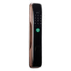 Smart Wifi Anti-Theft Fingerprint Password Lock Teléfono móvil Control remoto Cerradura de puerta electrónica Cerradura de tarjeta magnética, Especificación: SM-SL808 Automático Bronce