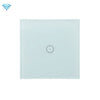 Wifi Wall Touch Panel Switch Control de voz Control remoto del teléfono móvil, Modelo: White 1 Gang (Zero Firewire Zigbee)