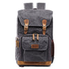 Bolsa de lona impermeable para fotografía Batik, resistente al desgaste, mochila grande para fotografía para cámara, para hombre, para Nikon / Canon / Sony / Fujifilm (negro gris)