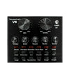 Tarjeta de sonido V8 Set Tarjeta de sonido universal de transmisión en vivo de computadora de teléfono móvil dual