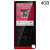 E05 2.4 pulgadas TOUCH-BOOTS MP4 / MP3 Reproductor de música sin pérdida, soporte E-Book / Reloj de alarma / Apagado del temporizador, Capacidad de memoria: 4GB sin Bluetooth (rojo)