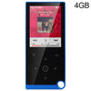 E05 2.4 pulgadas TOUCH-BOOTS MP4 / MP3 Reproductor de música sin pérdida, soporte E-Book / Reloj de alarma / Apagado del temporizador, Capacidad de memoria: 4GB sin Bluetooth (azul)