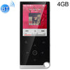 E05 2.4 pulgadas TOUCH-BOOTS MP4 / MP3 Reproductor de música sin pérdida, soporte E-Book / Reloj de alarma / Apagado del temporizador, Capacidad de memoria: 4GB Versión Bluetooth (Silver Gray)