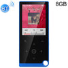 E05 2.4 pulgadas Touch-button MP4 / MP3 Reproductor de música sin pérdida, soporte E-Book / Reloj de alarma / Apagado del temporizador, Capacidad de memoria: 8GB Versión Bluetooth (azul)
