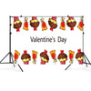 Paño de fondo de fotografía de accesorios de diseño de fiesta de fotografía de día de San Valentín de 2,1 m x 1,5 m (014)