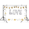 Paño de fondo de fotografía de accesorios de diseño de fiesta fotográfica del día de San Valentín de 2,1 m x 1,5 m (016)