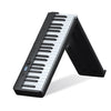 Wersi Keyboard de piano electrónico portátil plegable de 88 key para piano de práctica para principiantes, USB (negro)