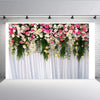 Tela de fondo de fotografía de arreglo de fiesta de tema de boda con simulación de pared de flores de 2,1 m x 1,5 m (W091)