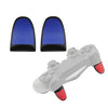 2 pares de botones extendidos de gamepad L2R2 botones adecuados para PS4 (azul)