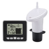 TS-FT002 Medidor de nivel de tanque de agua electrónico ultrasónico multifuncional con termómetro de temperatura interior Reloj Pantalla Medidor de nivel de agua