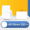 Papel de etiqueta térmica Papel autoadhesivo Etiqueta de precio para ropa de alimentos de activos fijos para NIIMBOT B11 / B3S, Tamaño: 40x30 mm 230 hojas