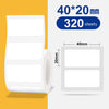 Papel de etiqueta térmica Papel autoadhesivo Etiqueta de precio para ropa de alimentos de activos fijos para NIIMBOT B11 / B3S, Tamaño: 45x20 mm 320 hojas