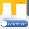Papel de etiqueta térmica Papel autoadhesivo Etiqueta de precio para ropa de alimentos de activos fijos para NIIMBOT B11 / B3S, Tamaño: 50x80 mm 95 hojas
