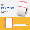 2 PCS Etiqueta de joyería Etiqueta de precio Papel de etiqueta adhesiva térmica para NIIMBOT B11 / B3S, Tamaño: 02F Rojo festivo 100 hojas