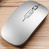 M103 1600DPI 5 teclas 2.4G Ratón inalámbrico con carga Ai Inteligente de voz para oficina, compatible con 28 idiomas (plateado)