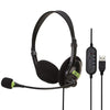 Interfaz USB para computadora Auriculares Auriculares de aviación con micrófono