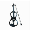 YS030 Violín electrónico manual de madera 4/4 para principiantes, con bolsa (negro)
