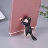 60 PCS Sucker Design Cute Cat Soporte para teléfono inteligente (negro)