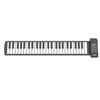 PN61S Teclado portátil para principiantes engrosado de piano plegable enrollado a mano de 61 teclas