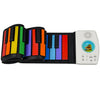HUA008-49 Piano plegable enrollado a mano de 49 teclas Piano de color para niños (Color en inglés)