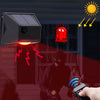 N911F 129dB Alarma de luz de sonido de inducción solar de control remoto inalámbrico de cuerpo humano