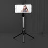 Bluetooth Trípode Selfie Stick Live Soporte para teléfono móvil (Negro)