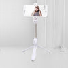 Bluetooth Trípode Selfie Stick Live Soporte para teléfono móvil (blanco)