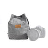 S.C.COTTON Liner Protección digital a prueba de golpes Bolsa de lente SLR portátil Micro Bolsa de cámara individual Cuadrada Gris L