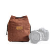 S.C.COTTON Liner Protección digital a prueba de golpes Bolsa de lente SLR portátil Micro Bolsa de cámara individual Cuadrada Marrón L