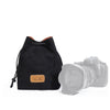 S.C.COTTON Liner Protección digital a prueba de golpes Bolsa de lente SLR portátil Micro Bolsa de cámara individual Cuadrada Negro L