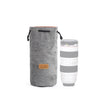 S.C.COTTON Liner Protección digital a prueba de golpes Bolsa de lente SLR portátil Micro Bolsa de cámara individual Redonda Gris L