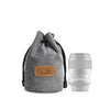 S.C.COTTON Liner Protección digital a prueba de golpes Bolsa para lentes SLR portátil Bolsa para cámara individual Micro Redonda Gris S