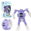 3 piezas de reloj electrónico para niños, reloj de juguete con robot de deformación de dibujos animados (púrpura)