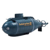 Niños 2.4G Mini submarino eléctrico de seis vías Modelo Niño jugando en el agua Control remoto Barco Submarino nuclear (Azul)