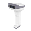 Deli 14952 Pistola de lectura de código QR unidimensional para cajero de supermercado, modelo: blanco inalámbrico
