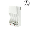 Cargador de batería con sincronización USB inteligente Cargador de batería AA / AAA (enchufe del Reino Unido)