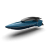 Niños Mini Lancha Eléctrica Inalámbrica Modelo de Barco Simulación Barco de Juguete de Control Remoto (Azul)