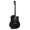 Guitarra acústica popular para principiantes, entrenamiento y enseñanza de instrumentos de cuerda, color: 41 pulgadas (negro)