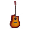 Guitarra acústica popular para principiantes, entrenamiento y enseñanza de instrumentos de cuerda, color: 41 pulgadas (amarillo atardecer)