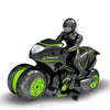 Motocicleta de control remoto 2.4G Derivando Motocicleta todoterreno de seguimiento lateral de alta velocidad giratoria