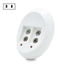 Batería recargable de iones de litio de 9 V 6F22 Cargador de baterías de litio de 9 V (enchufe de EE. UU.)