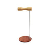 Barra de metal creativa Soporte de exhibición de soporte para auriculares montado en la cabeza de madera, Color: Barra de metal blanco de un solo lado